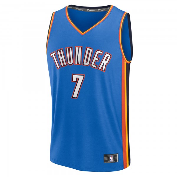 Игровая джерси Oklahoma City Thunder Chet Holmgren Fanatics Blue 2025 NBA Finals Fast Break Replica Player - Icon Edition