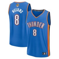 Игровая джерси Youth Oklahoma City Thunder Jalen Williams Fanatics Blue 2025 NBA Finals Fast Break Replica Player - Icon Edition