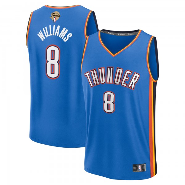 Игровая джерси Youth Oklahoma City Thunder Jalen Williams Fanatics Blue 2025 NBA Finals Fast Break Replica Player - Icon Edition