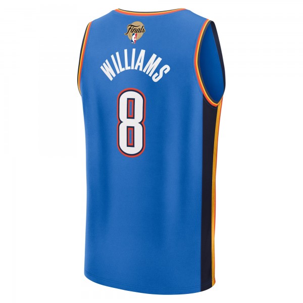Игровая джерси Youth Oklahoma City Thunder Jalen Williams Fanatics Blue 2025 NBA Finals Fast Break Replica Player - Icon Edition