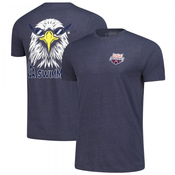 Футболка USA Swimming Team Flomotion Unisex Eagle Eye Splash - Heather Navy