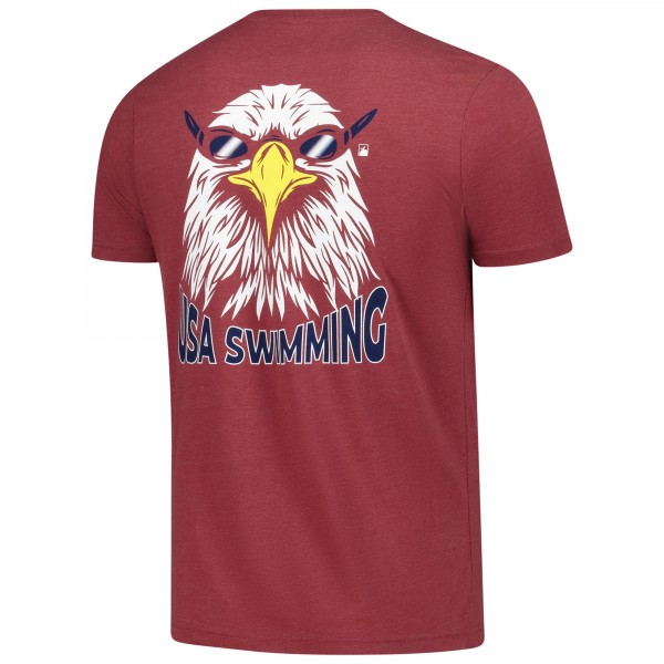 Футболка USA Swimming Team Flomotion Unisex Eagle Eye Splash - Heather Burgundy