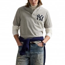 Polo Ralph Lauren Heather Gray Yankees Polo Shirt