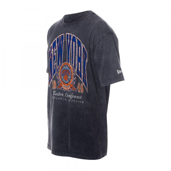 New York Knicks New Era Black Sport Classics Mineral Washed T-Shirt