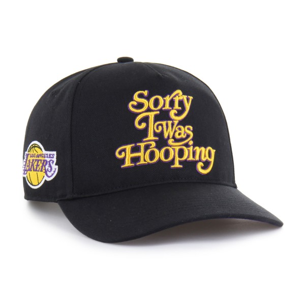 Бейсболка Los Angeles Lakers Brand Seen by 47 Black Sorry I Was Hooping Hitch