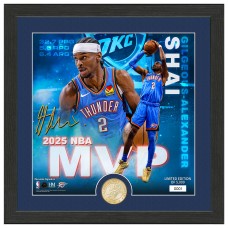 Монета и фото Oklahoma City Thunder Shai Gilgeous-Alexander Highland Mint 2025 NBA MVP 13 x 13 Bronze Coin Photo Mint