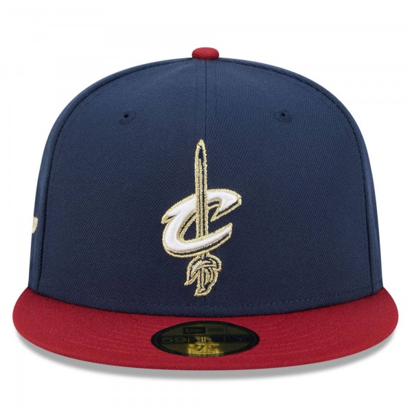 Бейсболка Cleveland Cavaliers New Era Navy/Red 2025/26 Classic Edition Jersey Hook 59FIFTY