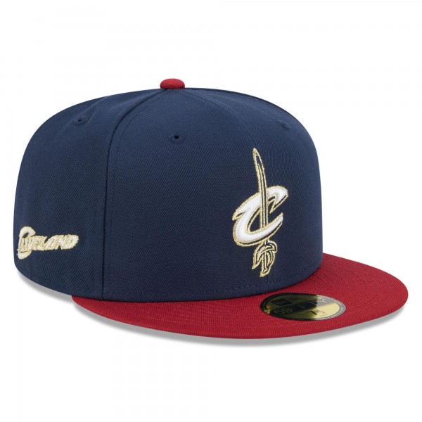 Бейсболка Cleveland Cavaliers New Era Navy/Red 2025/26 Classic Edition Jersey Hook 59FIFTY
