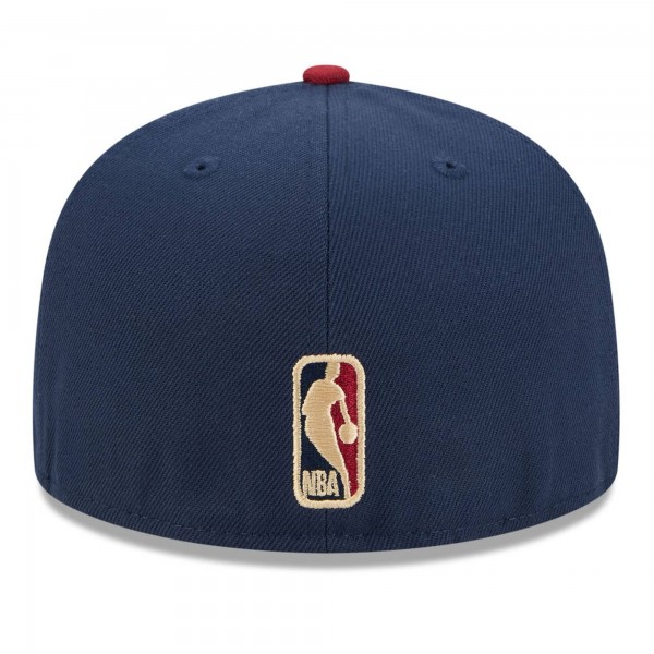 Бейсболка Cleveland Cavaliers New Era Navy/Red 2025/26 Classic Edition Jersey Hook 59FIFTY