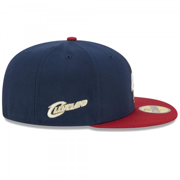 Бейсболка Cleveland Cavaliers New Era Navy/Red 2025/26 Classic Edition Jersey Hook 59FIFTY
