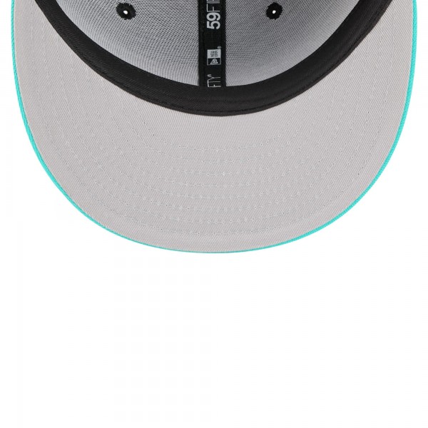 Бейсболка Memphis Grizzlies New Era Black/Turquoise 2025/26 Classic Edition Jersey Hook 59FIFTY