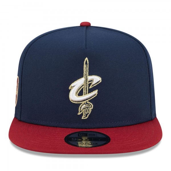 Бейсболка Cleveland Cavaliers New Era Navy/Wine 2025/26 Classic Edition Jersey Hook A-Frame 9FIFTY Snapback