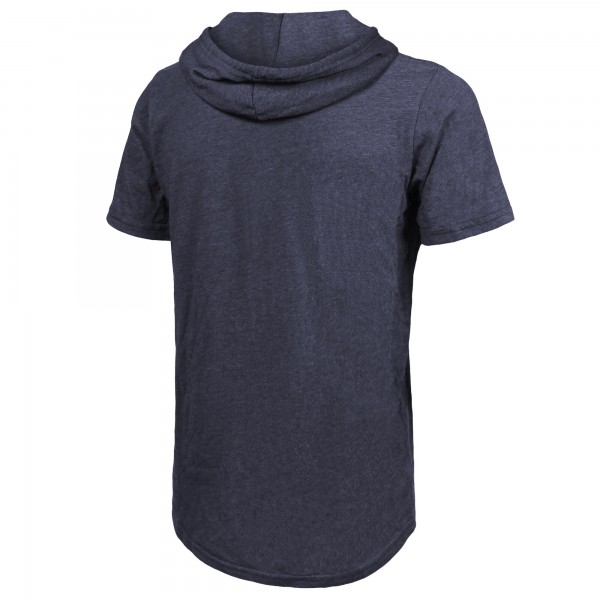 Indiana Pacers Majestic Threads Navy Tri-Blend Hoodie T-Shirt