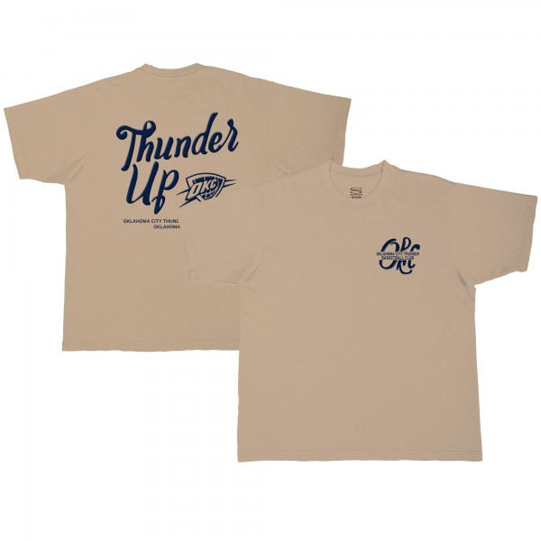 Футболка Unisex Oklahoma City Thunder Stadium Essentials Tan Thunder Up Urban