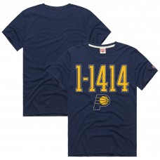 Unisex Indiana Pacers Homage Navy The 1-1414 Comeback Record Tri-Blend T-Shirt
