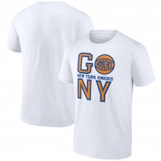 New York Knicks White Go NY T-Shirt