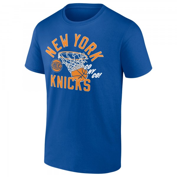 New York Knicks Blue Swishing Hoop T-Shirt