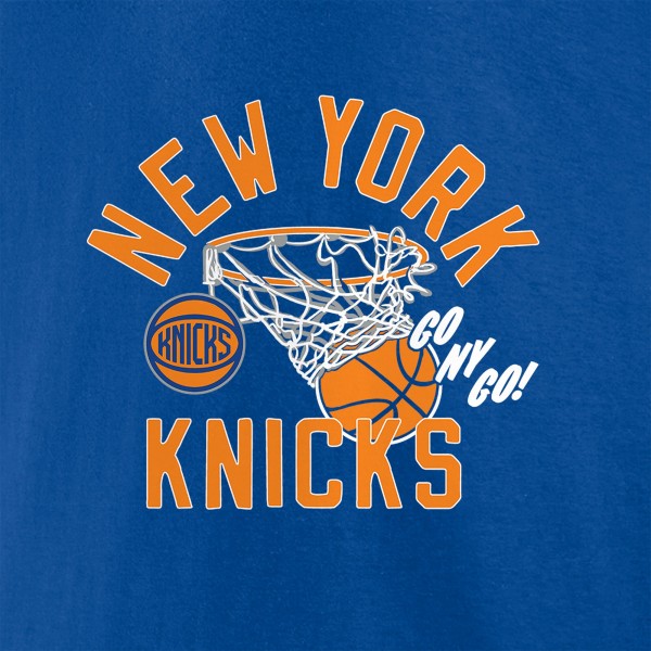 New York Knicks Blue Swishing Hoop T-Shirt