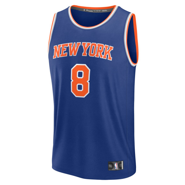 Подростковая New York Knicks OG Anunoby Fanatics Blue Fast Break Replica Jersey - Icon Edition