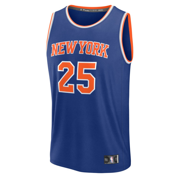 Подростковая New York Knicks Mikal Bridges Fanatics Blue Fast Break Replica Jersey - Icon Edition