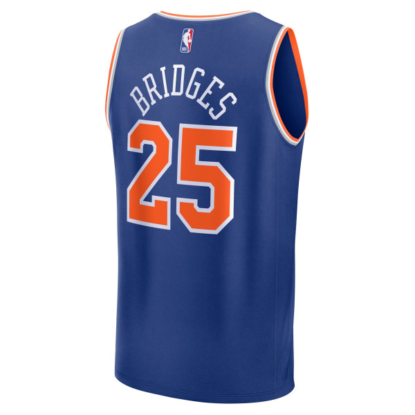 Подростковая New York Knicks Mikal Bridges Fanatics Blue Fast Break Replica Jersey - Icon Edition
