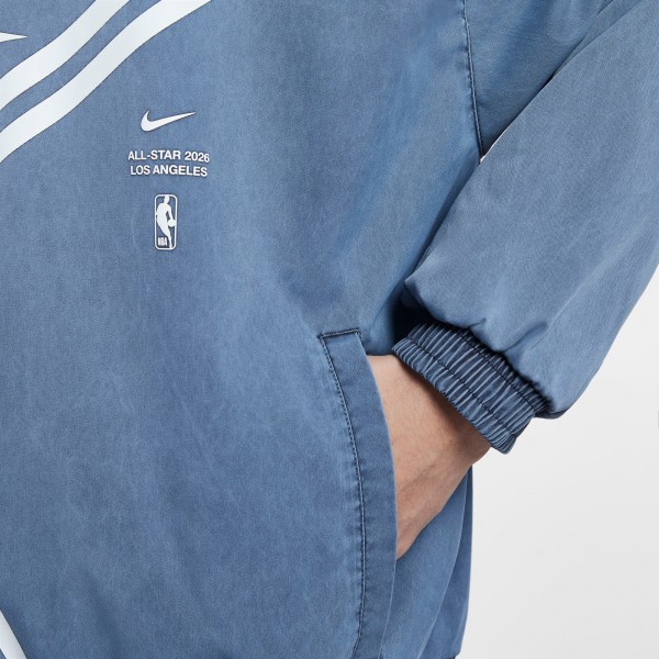 2026 NBA All-Star Game Nike Light Blue Standard Issue On-Court Full-Zip Game Jacket