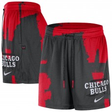 Chicago Bulls Nike Black/Red Courtside Club Dri-FIT Practice Shorts