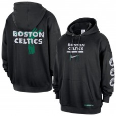 Boston Celtics Nike Black Courtside Club Premium Hoodie