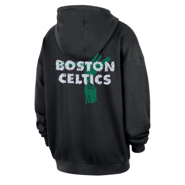 Boston Celtics Nike Black Courtside Club Premium Hoodie