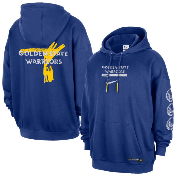 Толстовка Golden State Warriors Nike Royal Courtside Club Premium