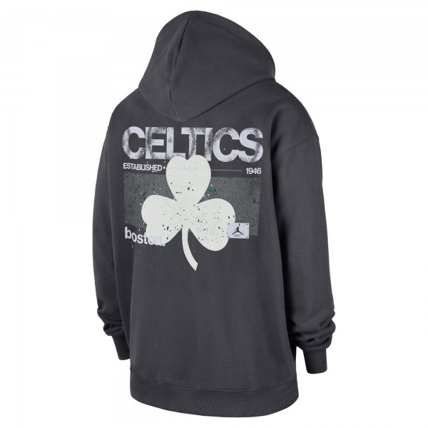 Boston Celtics Jordan Brand Anthracite Statement Jumpman Flight Premiere Hoodie