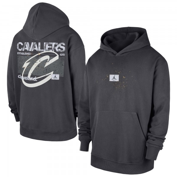 Cleveland Cavaliers Jordan Brand Anthracite Statement Jumpman Flight Premiere Hoodie