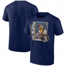 Indiana Pacers Tyrese Haliburton Navy 90s Player Graphic T-Shirt