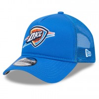 Бейсболка Oklahoma City Thunder New Era Blue Core Logo Foam Front A-Frame 9FORTY