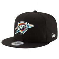 Бейсболка Oklahoma City Thunder New Era Black Core Logo 9FIFTY Snapback