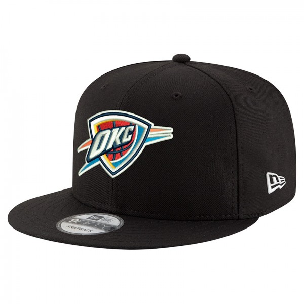 Бейсболка Oklahoma City Thunder New Era Black Core Logo 9FIFTY Snapback
