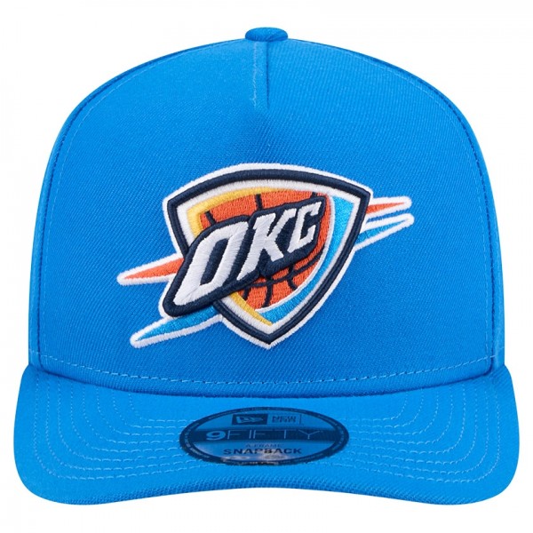 Бейсболка Oklahoma City Thunder New Era Blue Core Logo A-Frame 9FIFTY Snapback