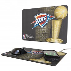 Зарядная станция Oklahoma City Thunder Keyscaper 2025 NBA Finals Champions Wireless