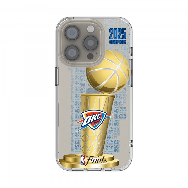 Чехол на телефон Oklahoma City Thunder Keyscaper 2025 NBA Finals Champions iPhone Clear