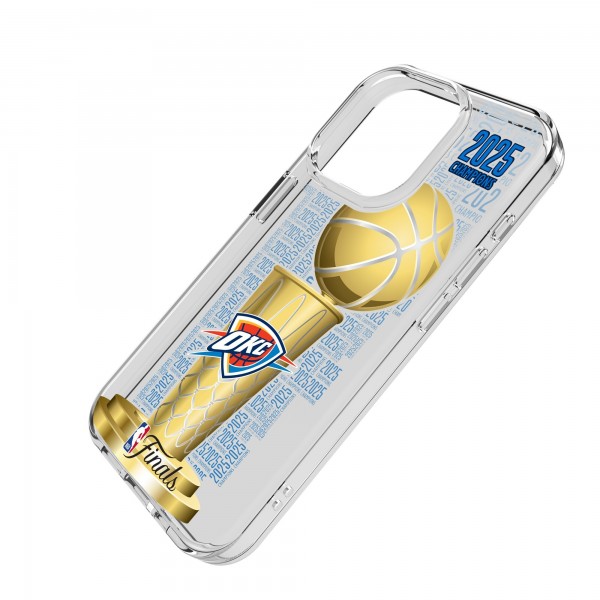 Чехол на телефон Oklahoma City Thunder Keyscaper 2025 NBA Finals Champions iPhone Clear