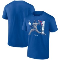Los Angeles Dodgers Clayton Kershaw Royal Player Graphic T-Shirt