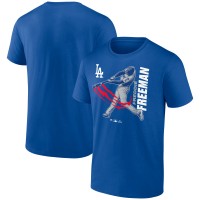 Los Angeles Dodgers Freddie Freeman Royal Player Graphic T-Shirt