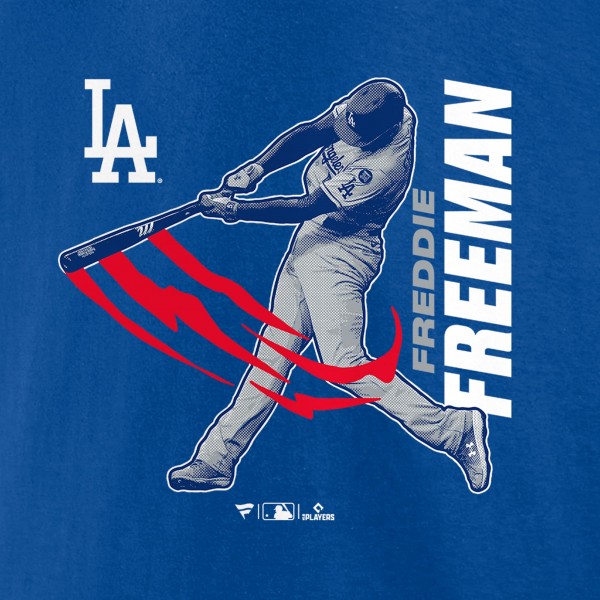 Los Angeles Dodgers Freddie Freeman Royal Player Graphic T-Shirt