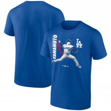 Los Angeles Dodgers Yoshinobu Yamamoto Royal Player Graphic T-Shirt