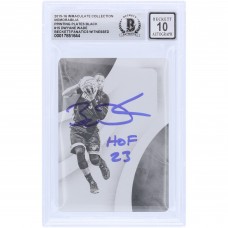 Dwyane Wade Miami Heat Autographed 2015-16 Panini Immaculate Collection Black Printing Plate #15 #1/1 Beckett Fanatics Witnessed Authenticated 10 Card with HOF 23 Inscription