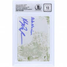 Klay Thompson Golden State Warriors Autographed 2015-16 Panini Court Kings Impressionist Ink Yellow Printing Plate #II-KT #1/1 Beckett Fanatics Witnessed Authenticated 10 Card with Dub Nation Inscription