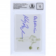 Klay Thompson Golden State Warriors Autographed 2017-18 Panini National Treasures Tremendous Treasures Yellow Printing Plate #TTR-3 #1/1 Beckett Fanatics Witnessed Authenticated 10 Card with Dub Nation Inscription