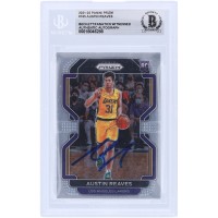 Austin Reaves Los Angeles Lakers Autographed 2021-22 Panini Prizm #165 Beckett Fanatics Witnessed Authenticated Rookie Card