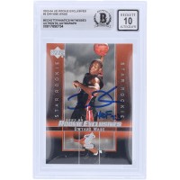 Dwyane Wade Miami Heat Autographed 2003-04 Upper Deck Star Rookie Exclusives #5 Beckett Fanatics Witnessed Authenticated 10 Rookie Card with HOF 23 Inscription
