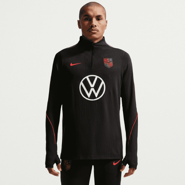USMNT Nike 2026 Strike Elite Dri-FIT ADV Long Sleeve Quarter-Zip Drill Top - Black